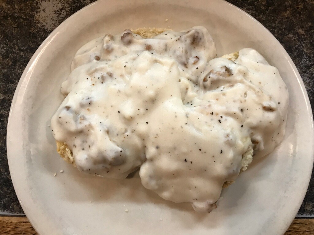 Biscuit with Sausage Gravy